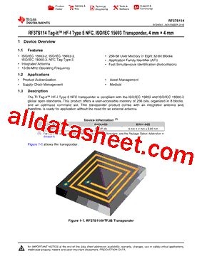 texas instruments rfid cards|RF37S114 data sheet, product information and support .